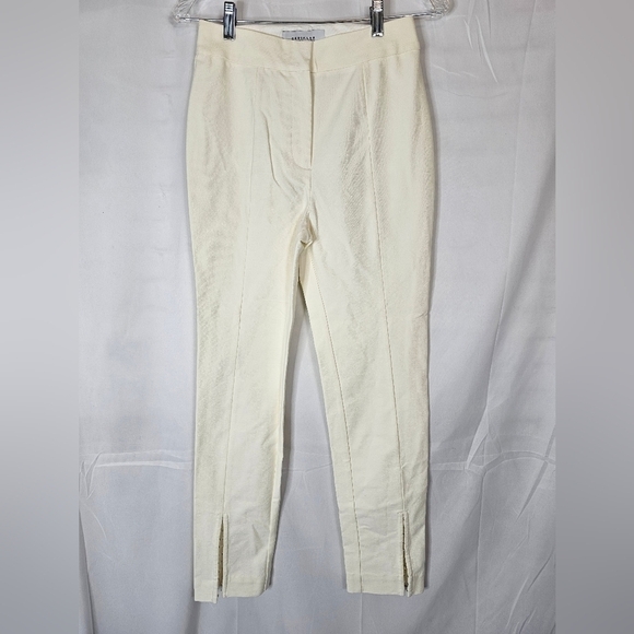 DEREK Lam 10 Crosby size 2 white pants with slit at hem NWOT - Picture 1 of 5